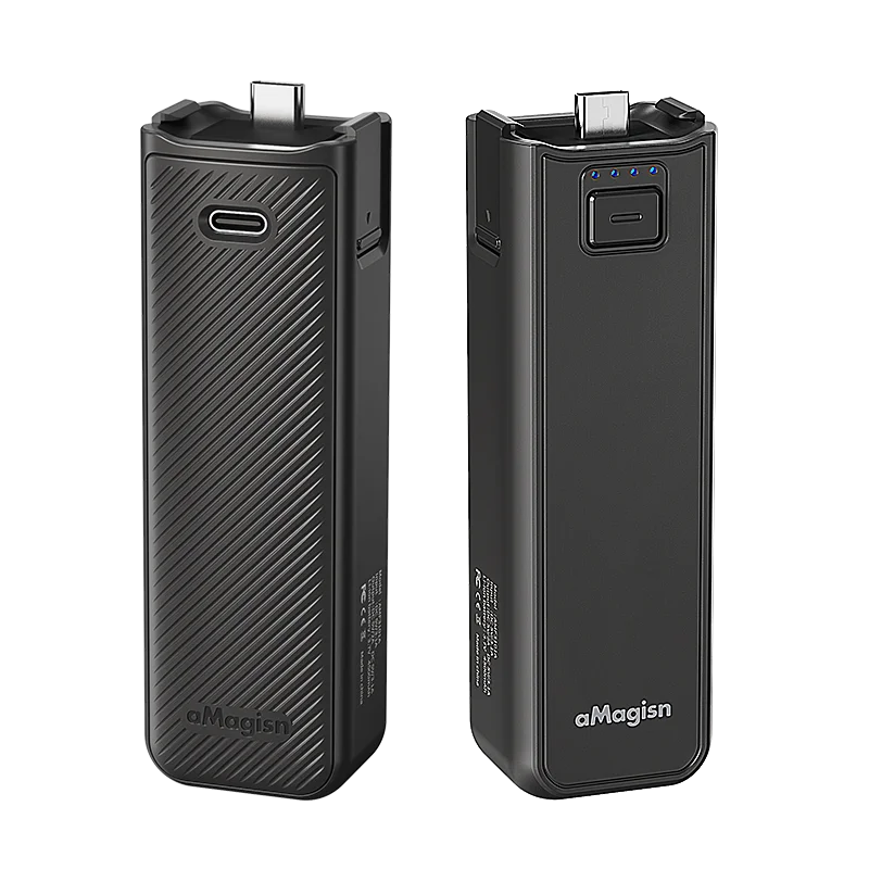 aMagisn Portable Battery Handle for DJI Pocket 3/4/4P - 4500mAh Power Bank Charger