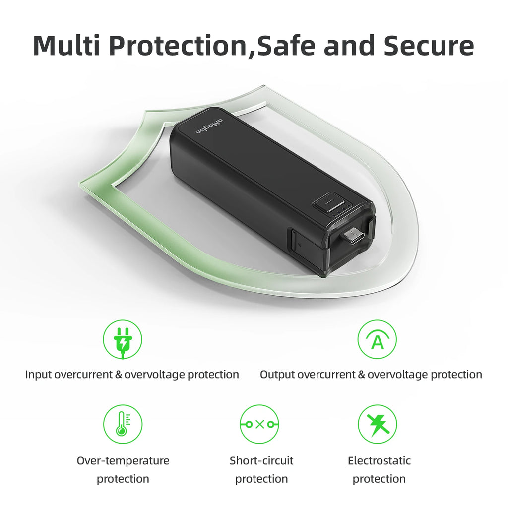 aMagisn Portable Battery Handle for DJI Pocket 3/4/4P - 4500mAh Power Bank Charger