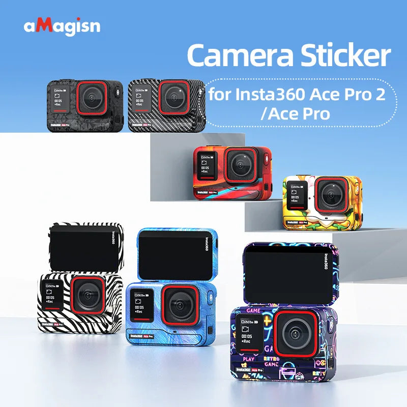 aMagisn Insta360 Ace Pro 2 / Ace Pro Camera Body Stickers - Colorful Skin Protective Film