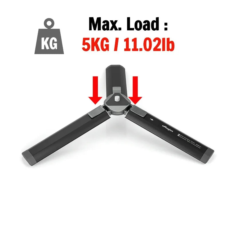aMagisn Metal Aluminum Alloy Tripod for GoPro Hero/DJI OSMO /Insta360 Action Camera Tripod Accessories With 1/4 Screw