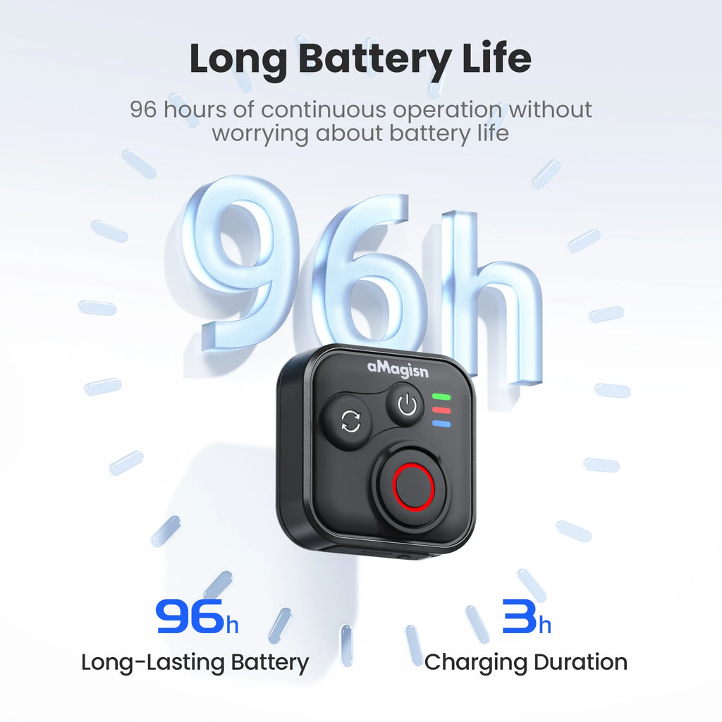 aMagisn 50M Bluetooth Remote Control for Insta360 X5 / X4 Air / Ace Pro 2 Gopro Hero 13 12 Camera iOS Android Shutter Controller
