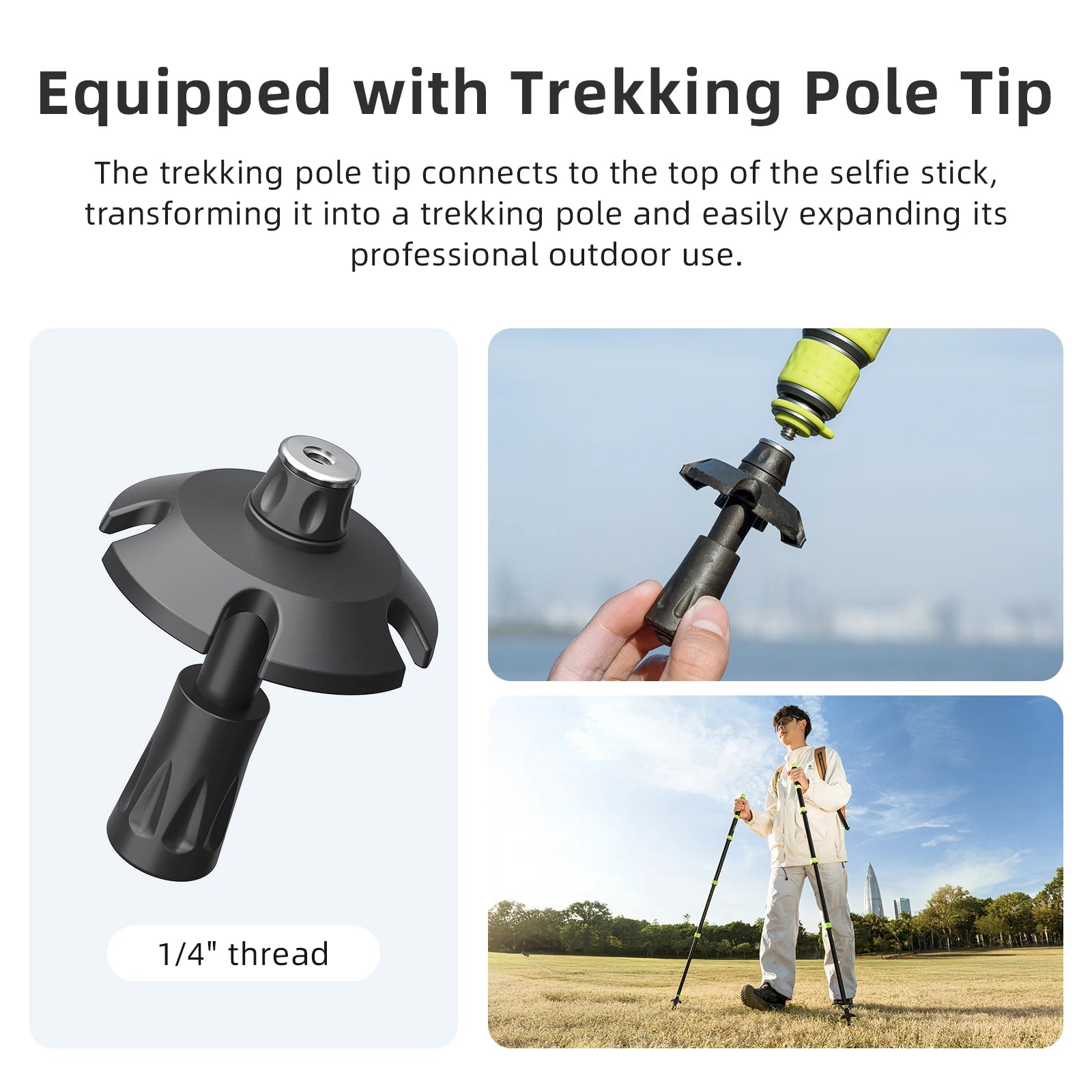 aMagisn 1.5m / 1.1m Motorcycle Selfie Stick 1/4” Threaded Metal Telescopic Pole for GoPro DJI Insta360 X6 X5 X4 Air Accessories
