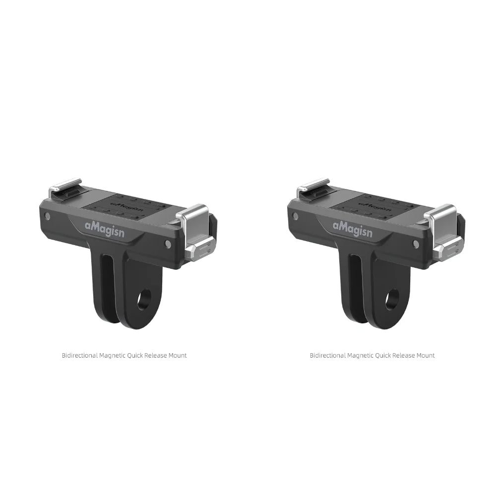 aMagisn Dual-Direction Quick-Release Mount Plastic Adapter with Stainless Steel Claws for DJI Osmo Nano / Action 6 Accessories