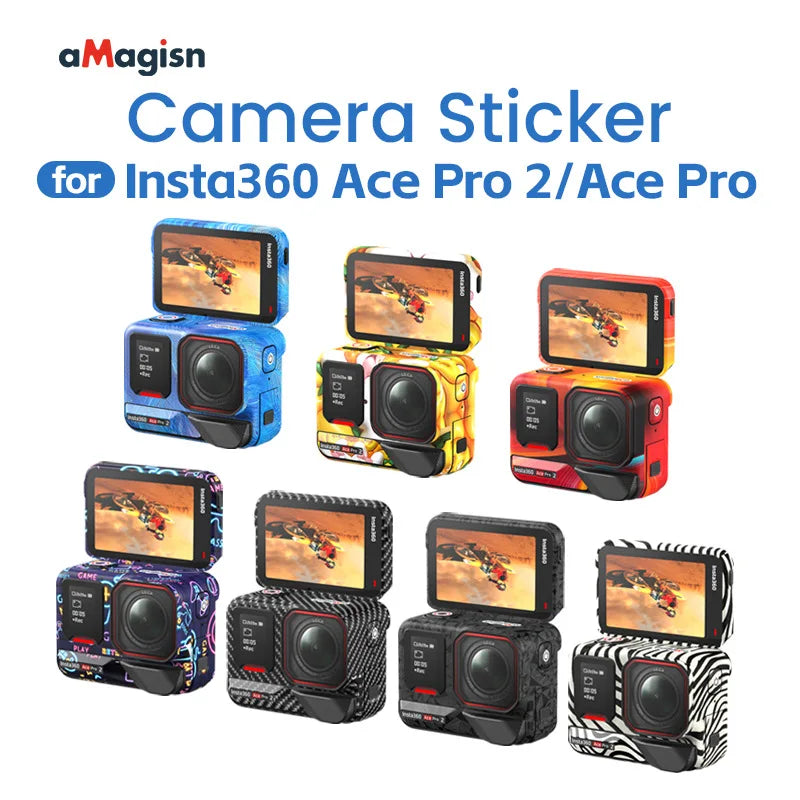 aMagisn Insta360 Ace Pro 2 / Ace Pro Camera Body Stickers - Colorful Skin Protective Film