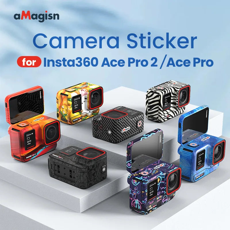 aMagisn Insta360 Ace Pro 2 / Ace Pro Camera Body Stickers - Colorful Skin Protective Film