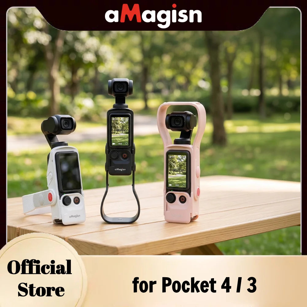 aMagisn Quick-Shoot Protective Case for DJI Osmo Pocket 4/3 - Magnetic Snap-On